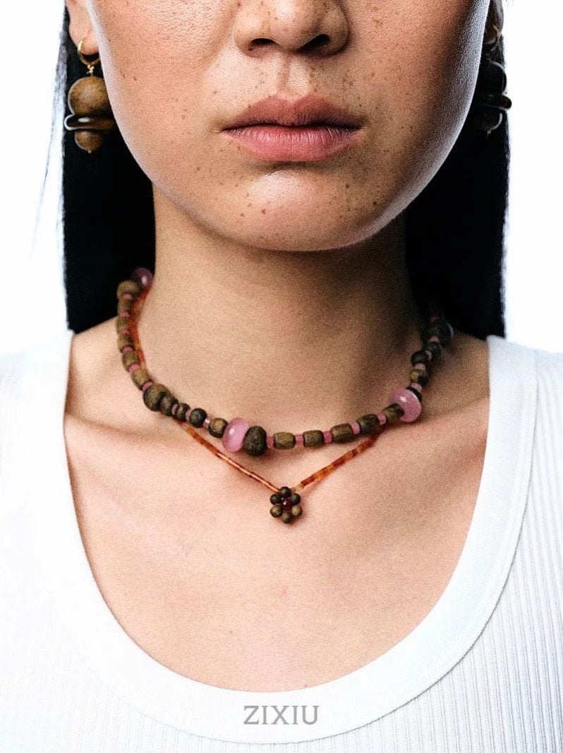 [The Bloom – Rouge Blossom] Necklace