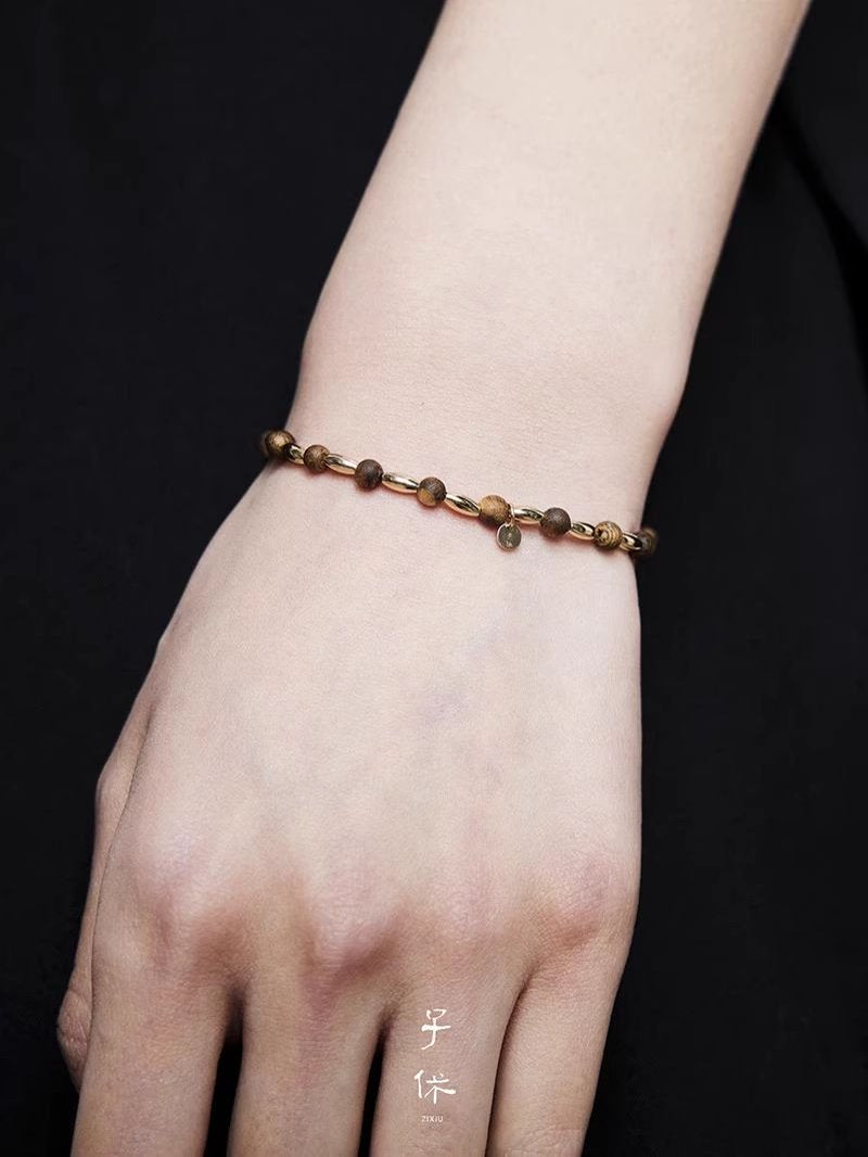 [Golden Rice Grain] Bracelet